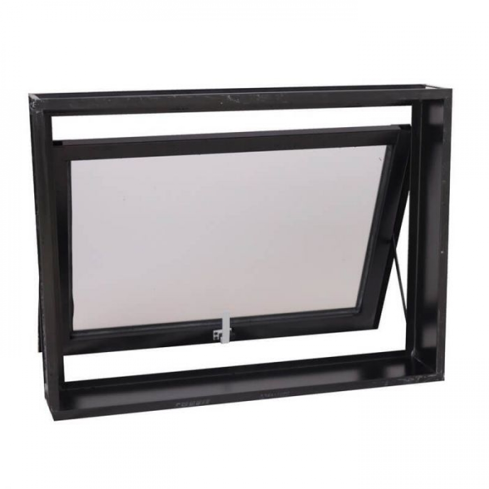 Janela Alumínio Ar Preto 70x40 com Vidro Boreal Fumê | Moderna e Resistente