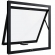 Janela de Alumínio  Ar com Vidro Boreal - Preto