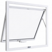 Janela de Alumínio  Ar com Vidro Boreal - Branco